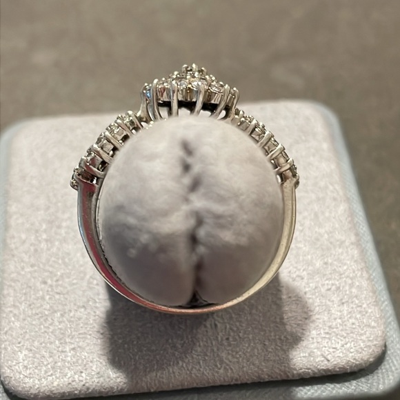Vintage Camrose & Kross JBK Jackie Kennedy 925 Silver Crystal Ring Size 9.75 - Picture 8 of 15